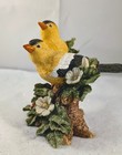 Resin Gold Finch Bird Figurine