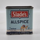 Vintage Slade s Allspice Spice Tin 1 1 2 Oz Full Camel D l Slade Boston Mass
