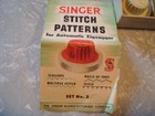 Singer White Stitch Patterns Set No  2 For Automatic Zigzagger 1955