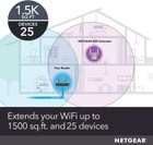 Netgear Wi-fi 1500 Sq Ft Range Extender 1200mbps Wireless Signal Booster