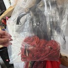 Queen Of Hearts Complete Outfit With Red Wig  Tulle  Black red yellow white