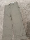 Dennis Uniform Girls Irvington Khaki Stretch Twill Flat Front Pants Size 6g