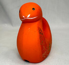 Japanese Zodiac Snake Dorei Clay Bell Hebi Good Luck     Vermilion 2 5 