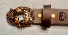 Moon And Stars Belt Buckle Richard Kaish Brass Original Handmade Unisex