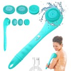 Electric Bath Brush  3-in-1 Rechargeable Body Shower Brush With Long Handle