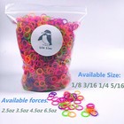 Dental Orthodontic Elastic Rubber Band Ties Colorful 2 5 3 5 4 5 6 5oz 5000pcs
