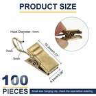 100 Pcs Bronze String Light Hanging Clips Curtain Hooks Party Decoration Hanger