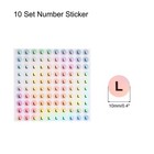 Laser Capital Letter Stickers Alphabet L Round Self-adhesive 1000 Stickers