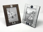 Pet Picture Frame Name Dog Photo Cat Paw Print Frame Gift Memorial Keepsake