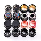 16pcs Set Mixed Stainless Steel Ear Gauges Wood Tunnels Double Flare Saddle S   