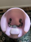 Bumbo Pink Baby Floor Seat Booster Chair With Adjustable Harness