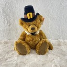 Vintage Russ Berrie Thanksgiving Pilgrim Teddy Bear - Plymouth Shelf Sitter