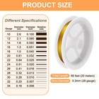 Artistic Wire 66ft 28 Gauge Stainless Steel Craft Jewelry Wrapping Wire  Gold