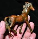9cm Old Chinese Dynasty Pure Bronze Fengshui Zodiac Year Animal Horse Statue