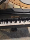 Vintage Wonderland Mini Black Baby Grand Playing Piano Music Box Working