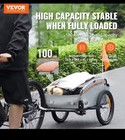 Bicycle Bike Cargo Trailer 100 Lb Capacity Fits 24-28 In Bikes Ship Usa Only