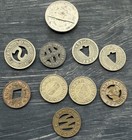 Vintage Transit Token Lot 10x Honolulu Rapid Transit Philadelphia Ptc Fare Check