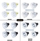 Mortise Glass Door Knobs Antique Crystal Vintage Style Knob Set With Spindle    