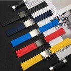 22mm Watch Strap Fkm Rubber Straight End For Breitling Chronomat B01 42   b31 42