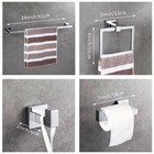 4 Pieces Bathroom Hardware Towel Bar stainless Steel polished Chrome Heavy Duty