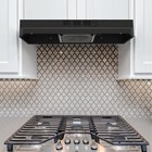 30  Under Cabinet Range Hood Vent Kitchen Cooking Fan 230cfm W led Black New