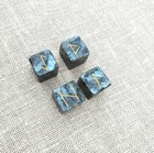 Viking Rune Set Of Labradorite With Blue Iridescence  Elder Futhark Rune Cubs