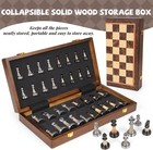 Luxury Large Chess Set 17 Inch Wooden Chess Board With Metal And Acrylic Chess P