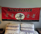 Vintage 1990s Us Repeating Winchester Dealer s Banner Approx  6  6  By 2 5 