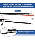 300ft Uniboot Lc To Lc Outdoor Armored Fiber Patch Cable With Pulling Eye