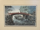 Tsuchiya Koitsu -  sacred Bridge In Nikko  Framed Woodblock Print