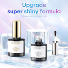 Gel Top Coat Super Shiny Gel Base And Top Coat Set  15 Ml 2024 Upgrade  Soak Off