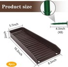 4pack 16 3inch Brown Gutter Downspout Splash Block Diverter