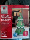 6 Ft Christmas Tree With Gift Box Inflatable Decorations And Build-in Leds 