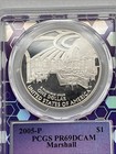 2005-p Marshall Silver Commemorative Dollar Pr69dcam Pcgs
