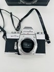 Vintage Minolta Srt 101 35mm Film Camera Body W  Box   Soft Case Silver Body