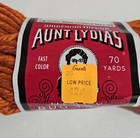 Vtg Aunt Lydia s Heavy Rug Yarn Cotton   Rayon Blend 70 Yds  320 Burnt Orange