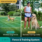 Petcove Wireless Dog Fence   Training Collar 2-in-1 System     2 Collars