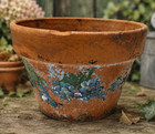 Vintage Terracotta Flower Pot Chippy Patina Weathered Cottage Garden Planter 7   