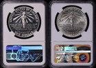 1986-p s Statue Of Liberty Silver Dollar Commemorative Set Ngc Ms-70   Pf-70 Uc