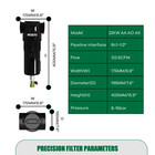 Particulate Air Filter Air Drying System 124cfm For 25-30hp Screw Air Compressor