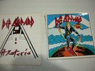 Def Leppard Button Lot Of 10 W 3 Vintage 1987 Hysteria Stickers 13 Items Total