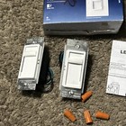  2-pk  Leviton Decora Led Slide Dimmers Plastic -missing Switch And Caps