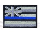 Hawaii State Flag Hi Thin Blue Line Swat Tactical Cop Police Hook Morale Patch