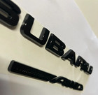 3pcs Black Wrx Symmetrical Awd Car Rear Trunk Emblem Badge Sticker Decal