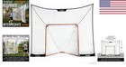 Effortless Setup Lacrosse Backstop With Goal Clamps - Train Confidently At Home 