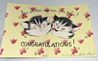 Vtg 1950 Anniversary Greeting Card Kittens American Greeting