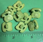  9  New 5 8  Retro Telephone Green Plastic Shank Novelty Craft Kiddie Buttons-o1
