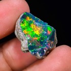 Black Ethiopian Opal Rough  Jewelry Grade Welo Opal Rough  Multi Fire Opal Raw