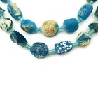 Ancient Roman Glass Venetian Beads  4-9mm  Blue Afghan Rare Recycled  2295a864 
