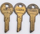 Vintage Illinois Blank Uncut Keys  Locksmith Bulk Lot  27